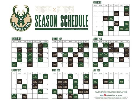 milwaukee bucks schedule and results